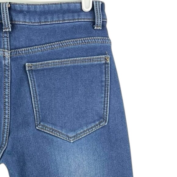 Fredd Marshall Women's Fleece Lined Blue Denim Jeans Size 30 Stretch Mid Rise - Picture 13 of 13